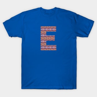 Monogram Letter E- geometric pattern T-Shirt